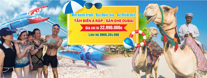 Du Lịch Dubai: Tp.HCM - Brunei - Dubai - Abu Dhabi 6 Ngày + Tặng City Tour Brunei + Vườn Hoa Miracle